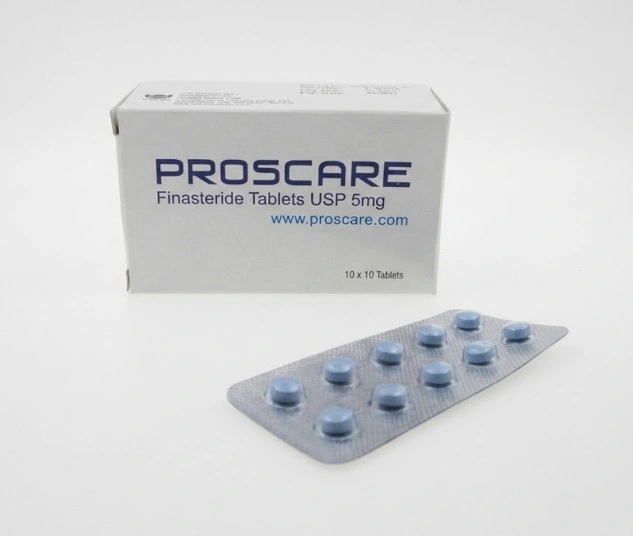 Proscare 5mg (Finasteride) packaging