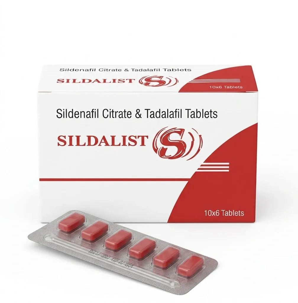 Sildalist 120mg sildenafil and tadalafil tablets packaging